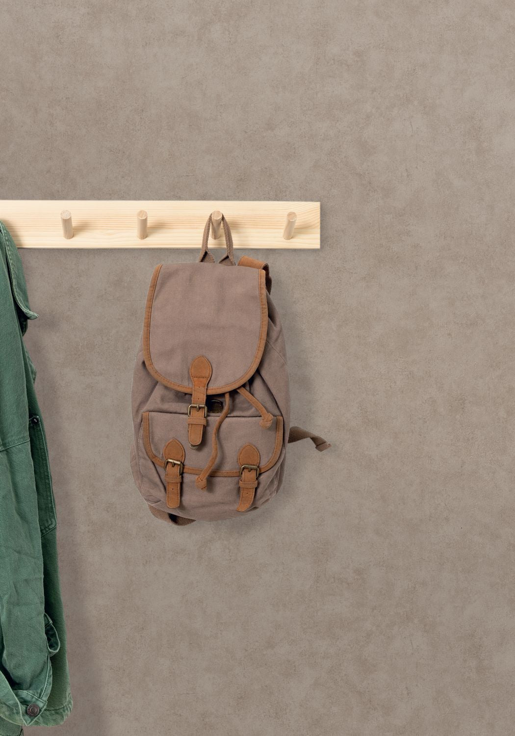 Beton Uni Wallpaper - Taupe Chaud - Caselio - 101481462