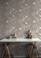 Birdbranch Stripe Wallpaper - White on Stone - Timorous Beasties - EX/BBS/4008/03 - Premier Wallcovering