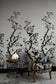 Birdbranch Wallpaper Panels - Black on Stone - Timorous Beasties - EX/BIRD/4008/04 - Premier Wallcovering