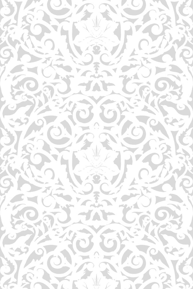 Birdcage Superwide Wallpaper - White on Carrara White - Timorous Beasties - SWP/BRC/06 - Premier Wallcovering