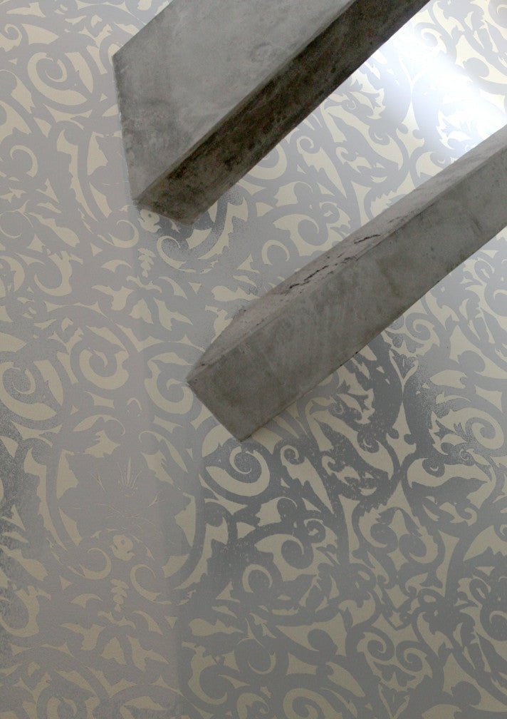 Birdcage Superwide Wallpaper - Silver on Ivory - Timorous Beasties - SWP/BRC/IVY/02 - Premier Wallcovering