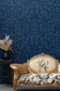 Birdcage Superwide Wallpaper - Blue on Navy - Timorous Beasties - SWP/BRC/08 - Premier Wallcovering
