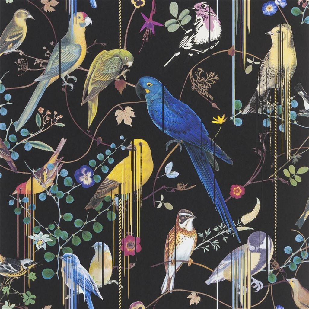 Birds Sinfonia Wallpaper - Crepuscule - Christian Lacroix - PCL7017/01 - Premier Wallcovering
