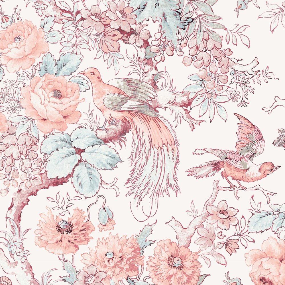 Birtle Wallpaper - Blush - Laura Ashley - 115269 - Premier Wallcovering