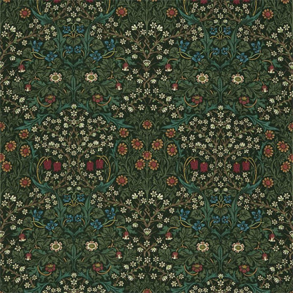 Blackthorn Fabric - Green - Morris & Co - DCMF226707 - Premier Wallcovering