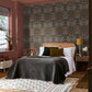 Blackthorn Wallpaper - Charcoal & Burnt Orange - 124250 - William Morris AH - Premier Wallcovering