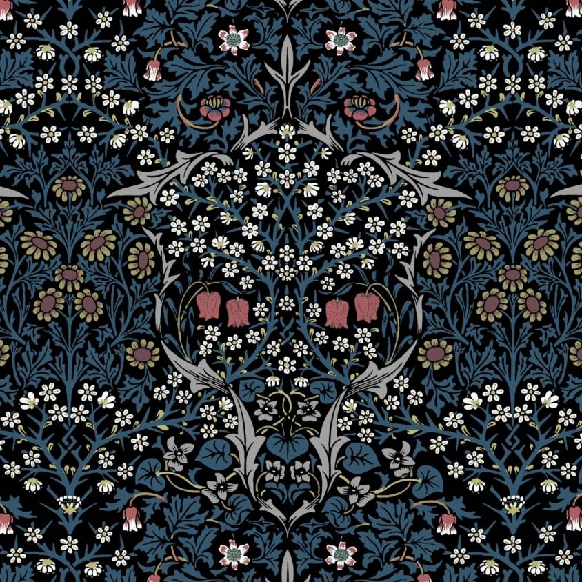 Blackthorn Wallpaper - Teal - House of Hackney - 1-WA-BLA-DI-TEA-XXX