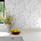 Bladranker Wallpaper - Silver - Boråstapeter - 1786 - Premier Wallcovering