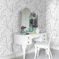 Bladranker Wallpaper - Silver - Boråstapeter - 1786 - Premier Wallcovering