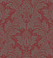 Blake Wallpaper - Metallic Pewter on Red - 94/6034 - Cole & Son - Premier Wallcovering