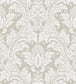 Blake Wallpaper - Chalk on Metallic Silver - 94/6035 - Cole & Son - Premier Wallcovering