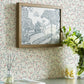 Blencow Sprig Wallpaper - Dark Duck Egg Blue - Laura Ashley - 122749 - Premier Wallcovering