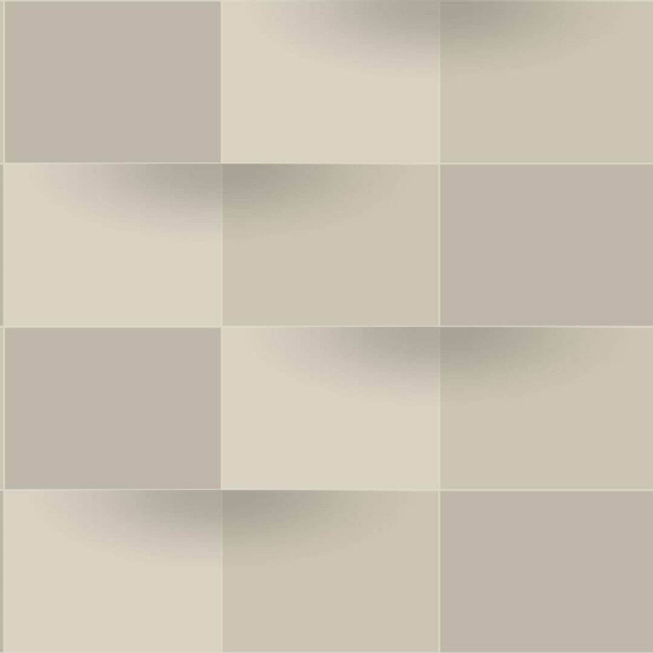 Blocks Perception Wallpaper - Taupe - Casadeco - 86531324 - Premier Wallcovering