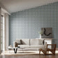 Blocks Wallpaper - Cornflower/Black Earth/Sketched - HQN3112944 - Harlequin - Premier Wallcovering