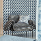 Blocks Wallpaper - Cornflower/Black Earth/Sketched - HQN3112944 - Harlequin - Premier Wallcovering