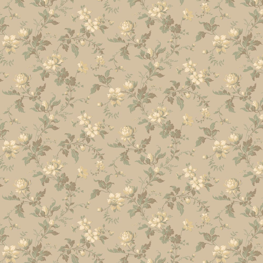 Blomslinga Wallpaper - Beige - Boråstapeter - 4520 - Premier Wallcovering