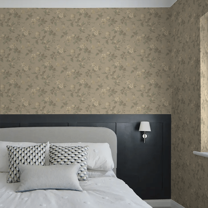 Blomslinga Wallpaper - Beige - Boråstapeter - 4520 - Premier Wallcovering