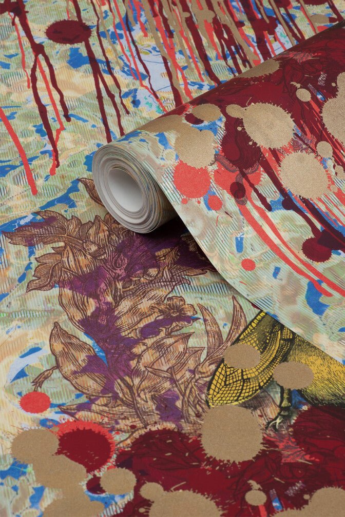 Bloody Empire Wallpaper - Royal Blue - Timorous Beasties - TB/BEM/PRL/02 - Premier Wallcovering