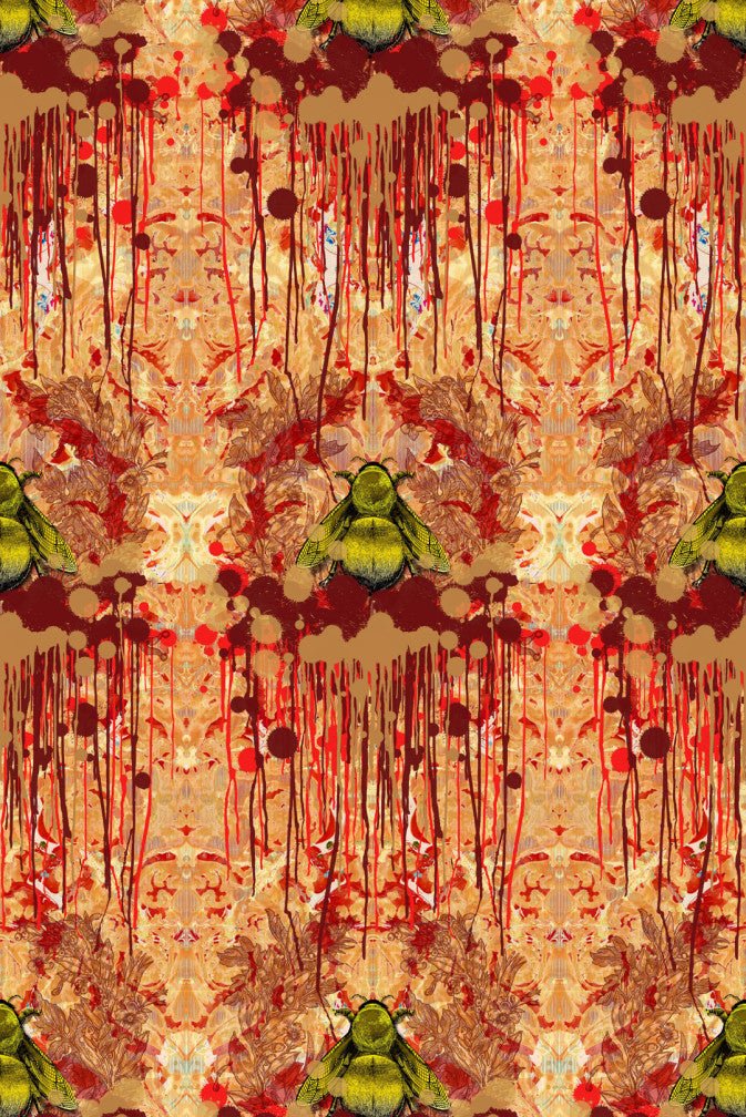 Bloody Empire Wallpaper - Red - Timorous Beasties - TB/BEM/PRL/01 - Premier Wallcovering