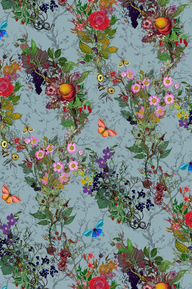 Bloomsbury Garden Wallpaper - Skye - Timorous Beasties - BTN/BLM/TXMT/11 - Premier Wallcovering
