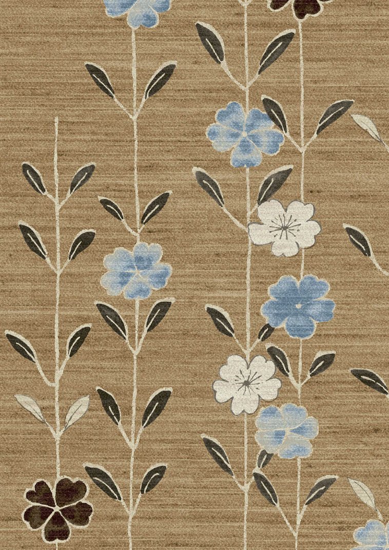 Blossom Wallpaper - Blue Ginger - Lewis & Wood - Premier Wallcovering