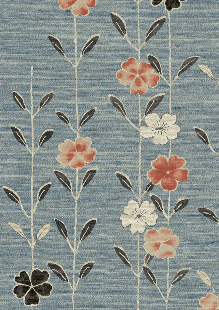 Blossom Wallpaper - Coral Sea - Lewis & Wood - Premier Wallcovering