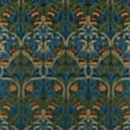 Bluebell Embroidery Fabric - Tump/Webbs Blue - Morris & Co - 237292 - Premier Wallcovering
