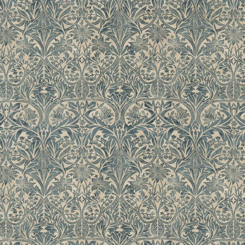 Bluebell Fabric - Seagreen/Vellum - Morris & Co - DCMF226721 - Premier Wallcovering