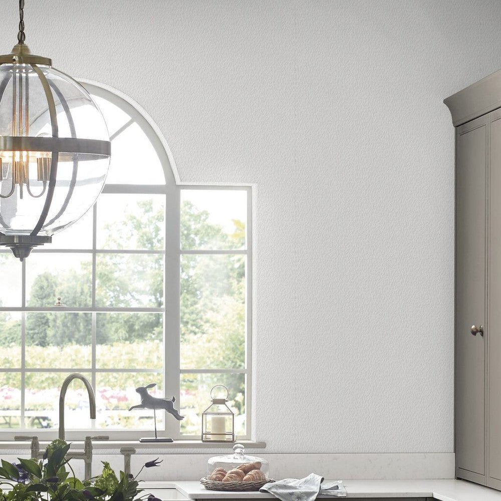 Blyth Paintable Wallpaper - White - Laura Ashley - 113417 - Premier Wallcovering