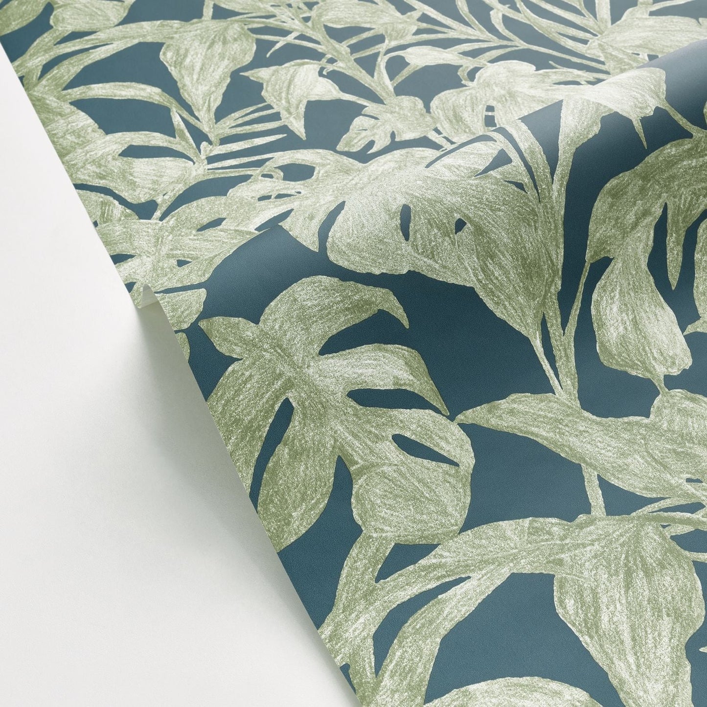 Bogota Wallpaper - Kaki Bleu - Caselio - 103876715