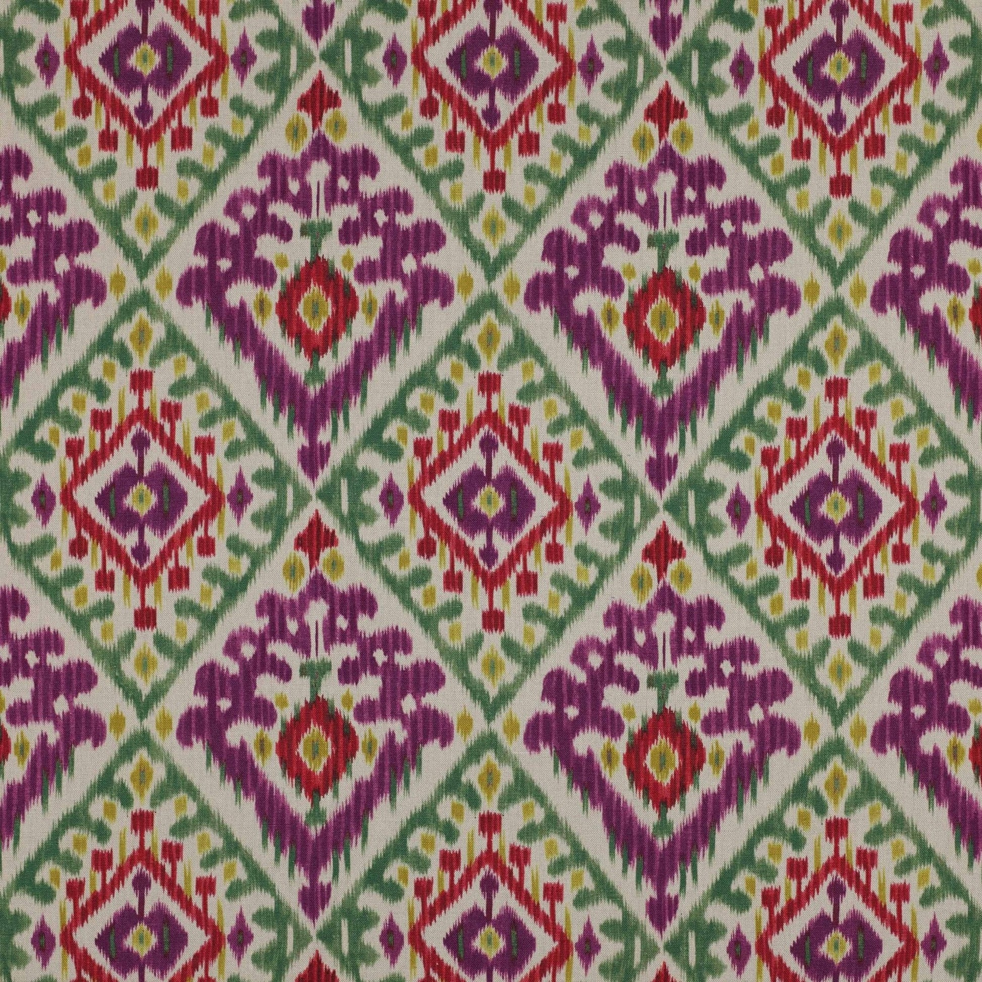 Boheme Fabric - Vert/Parme - Manuel Canovas - 04763/01 - Premier Wallcovering