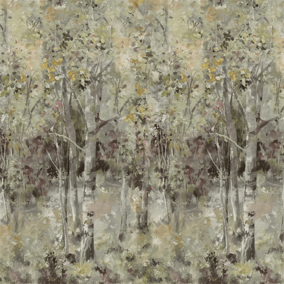 Bois De Bouleau Grasscloth Scene 2 Wallpaper - Sepia - PDG1186/01 - Designers Guild