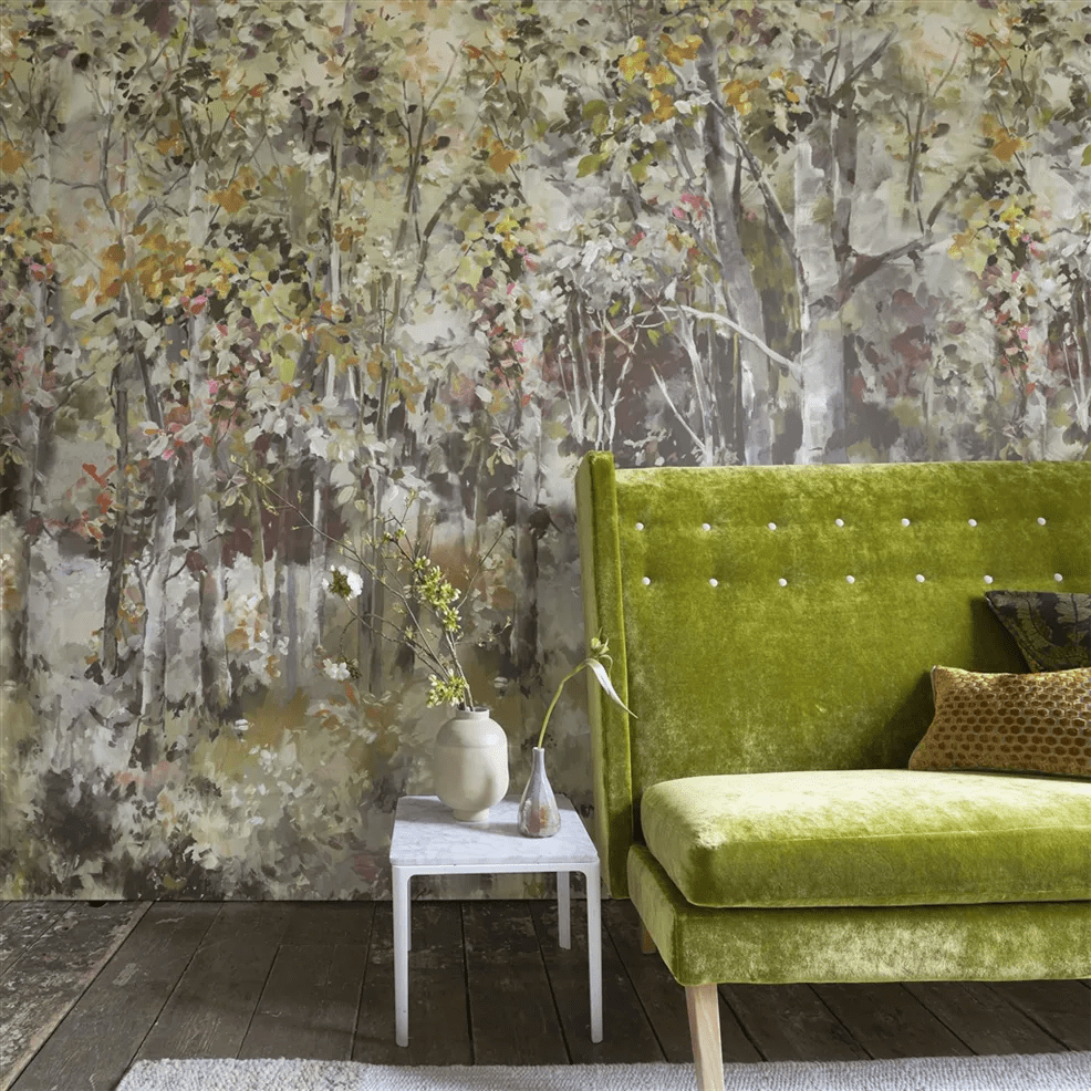 Bois De Bouleau Scene 2 Wallpaper - Sepia - PDG1176/01 - Designers Guild