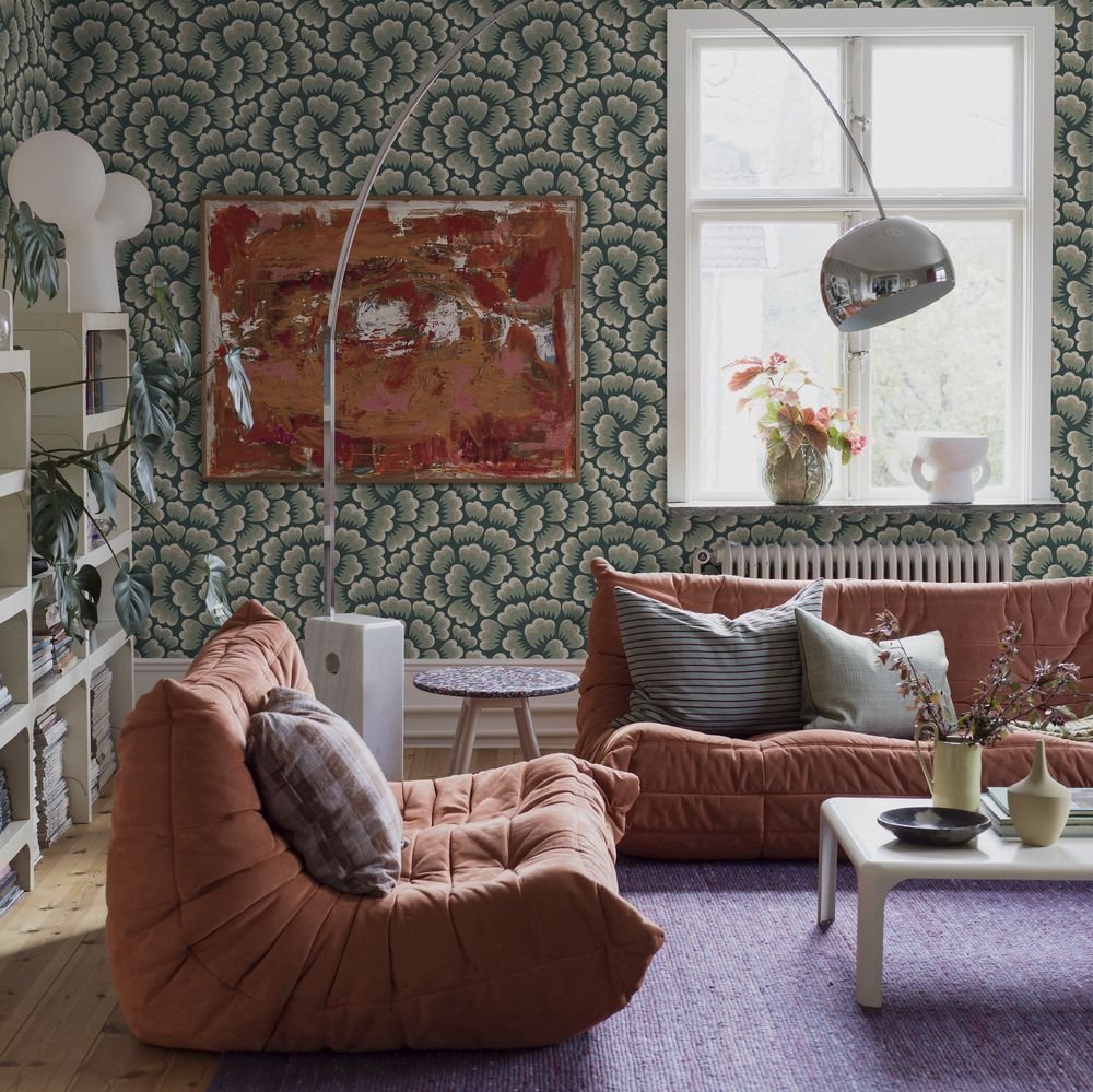 Bom Bom Wallpaper - Aqua - Boråstapeter - 2100 - Premier Wallcovering