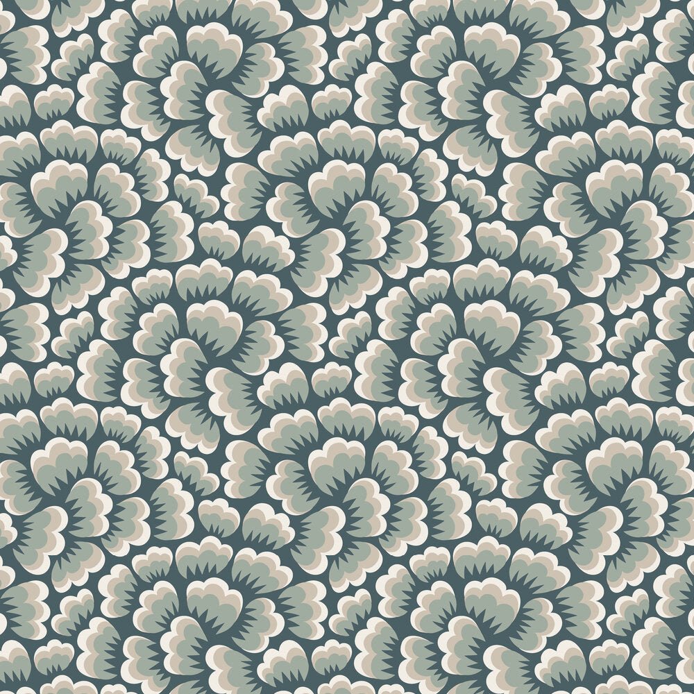 Bom Bom Wallpaper - Aqua - Boråstapeter - 2100 - Premier Wallcovering