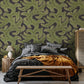 Bombes Fernery Wallpaper - Dark Grey and Green - Josephine Munsey - JMW-100101 - Premier Wallcovering