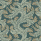 Bombe's Fernery Wallpaper - Teal and Orange - Josephine Munsey - JMW-100111 - Premier Wallcovering