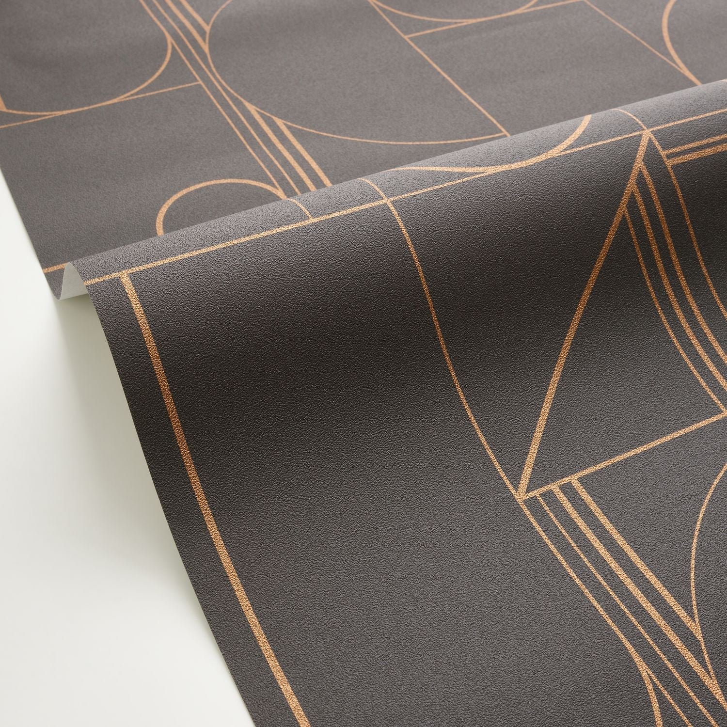 Border Wallpaper - Noir Cuivre - Caselio - 105069426