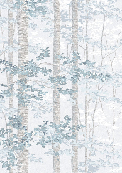 Bosky Wallpaper - Blue Yonder - Lewis & Wood - Premier Wallcovering