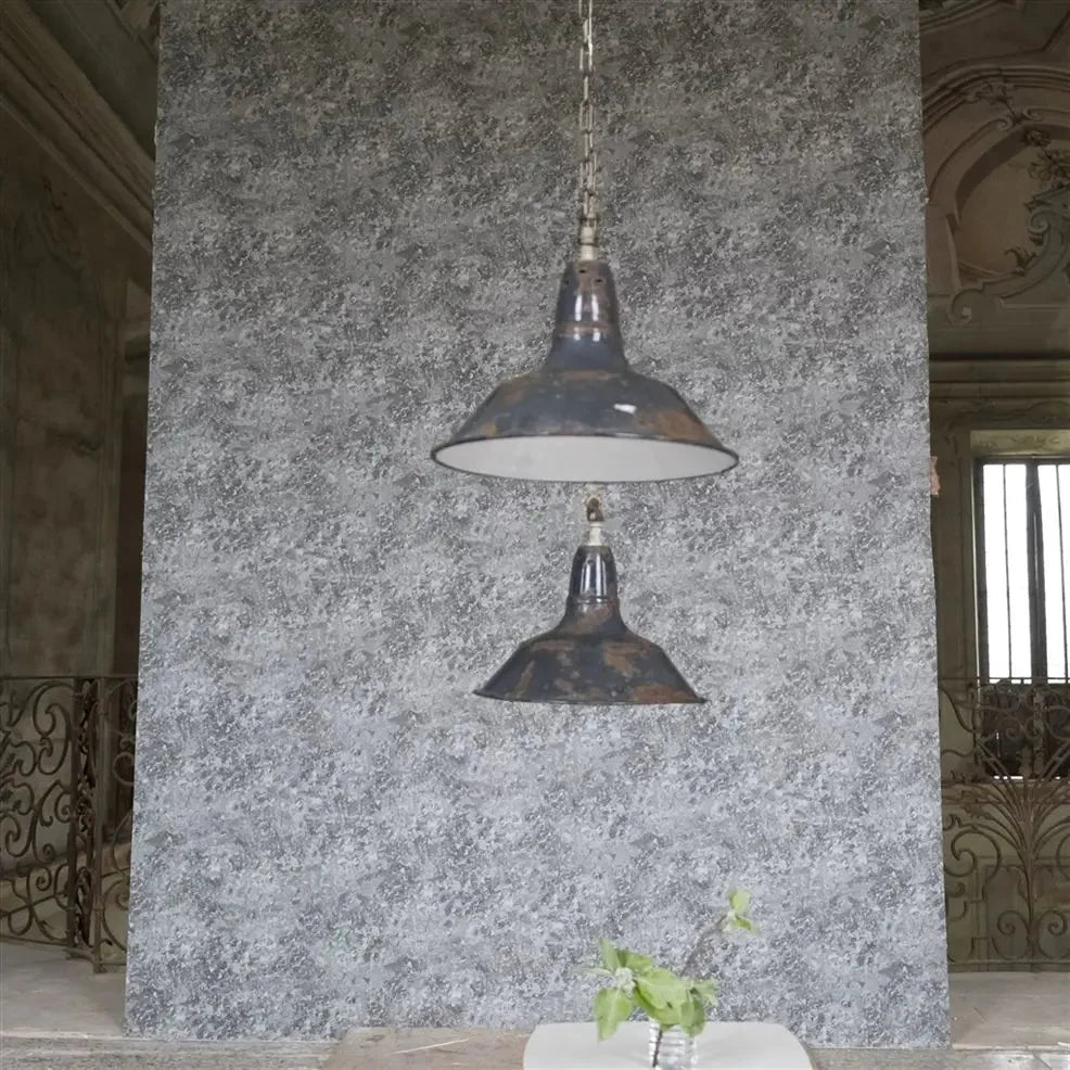 Botticino Wallpaper - Pewter - PDG640/03 - Designers Guild