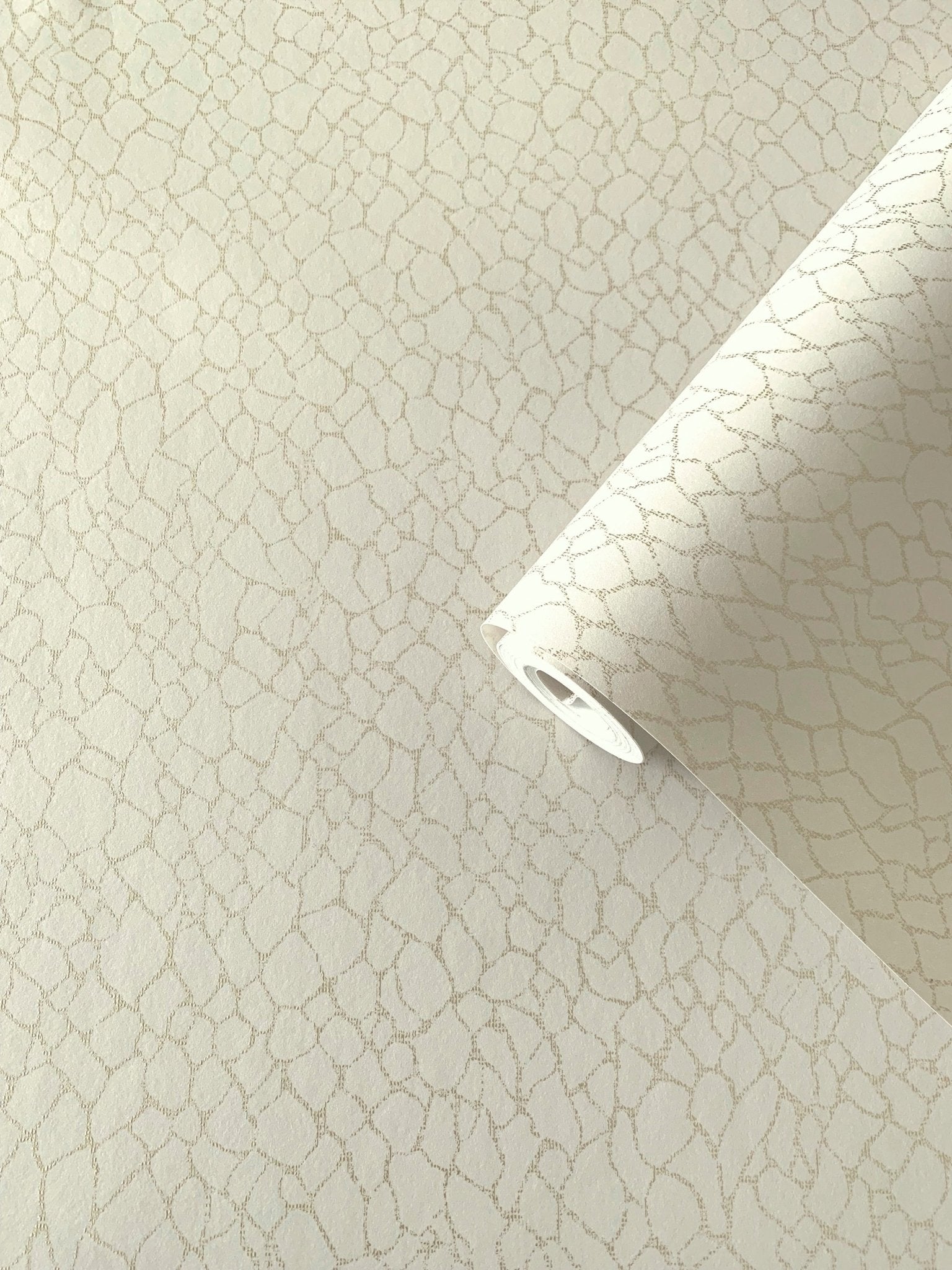 Boutique Webbing Wallpaper - Cream - Galerie - DWP0232 - 01 - Premier Wallcovering