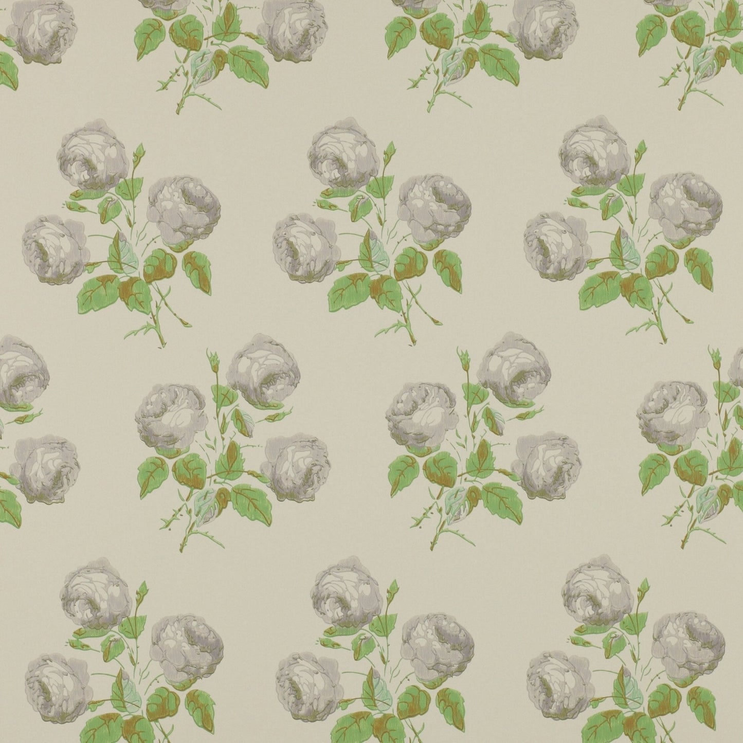 Bowood Wallpaper - Grey/Green - Colefax & Fowler - 07401/02 - Premier Wallcovering