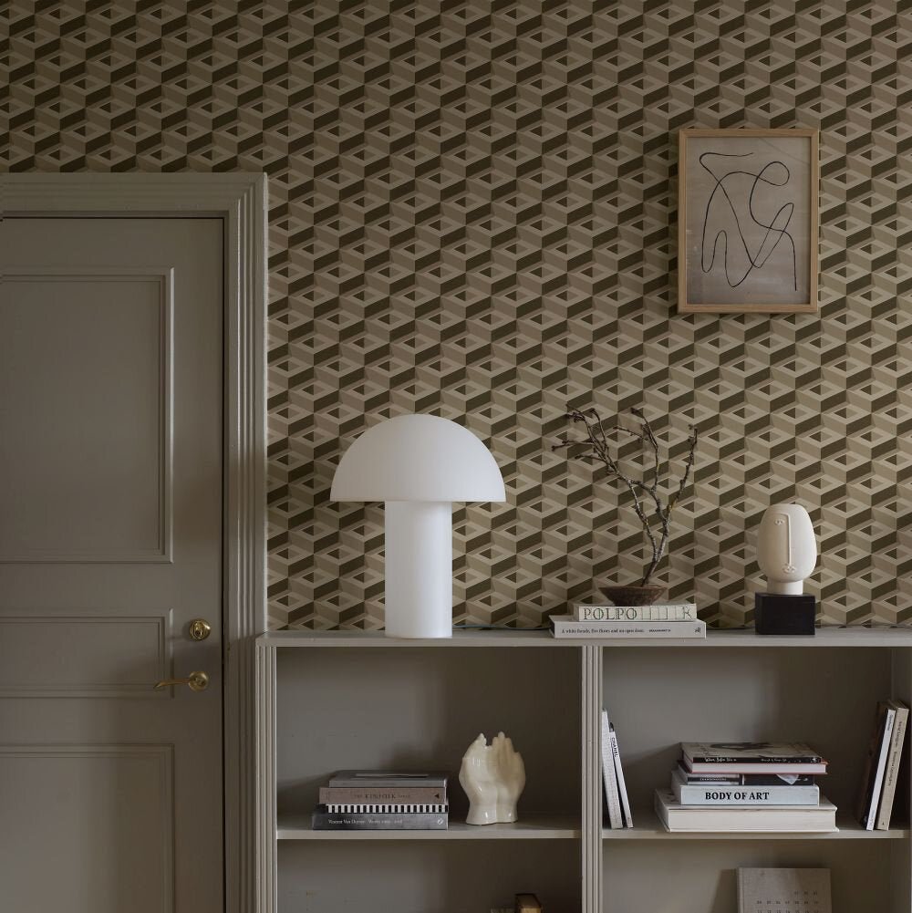 Boxes Wall Mural - Bronze - Boråstapeter - 2280 - Premier Wallcovering