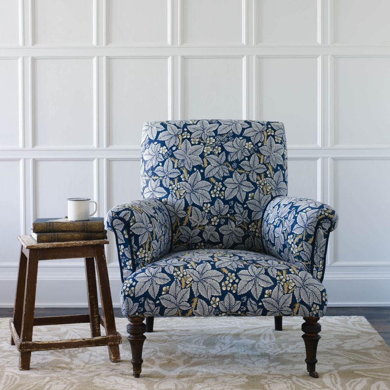 Bramble Fabric - Mineral/Slate - Morris & Co - 224462 - Premier Wallcovering