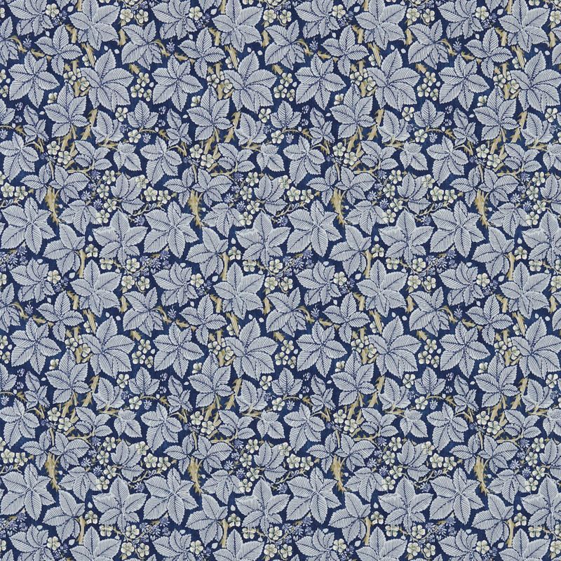 Bramble Fabric - Indigo/Mineral - Morris & Co - 224463 - Premier Wallcovering