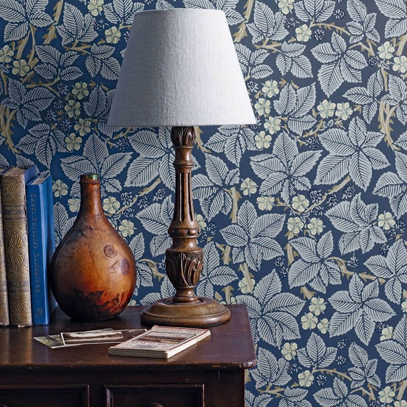Bramble Wallpaper - Indigo - 214695 - Morris & Co - Premier Wallcovering