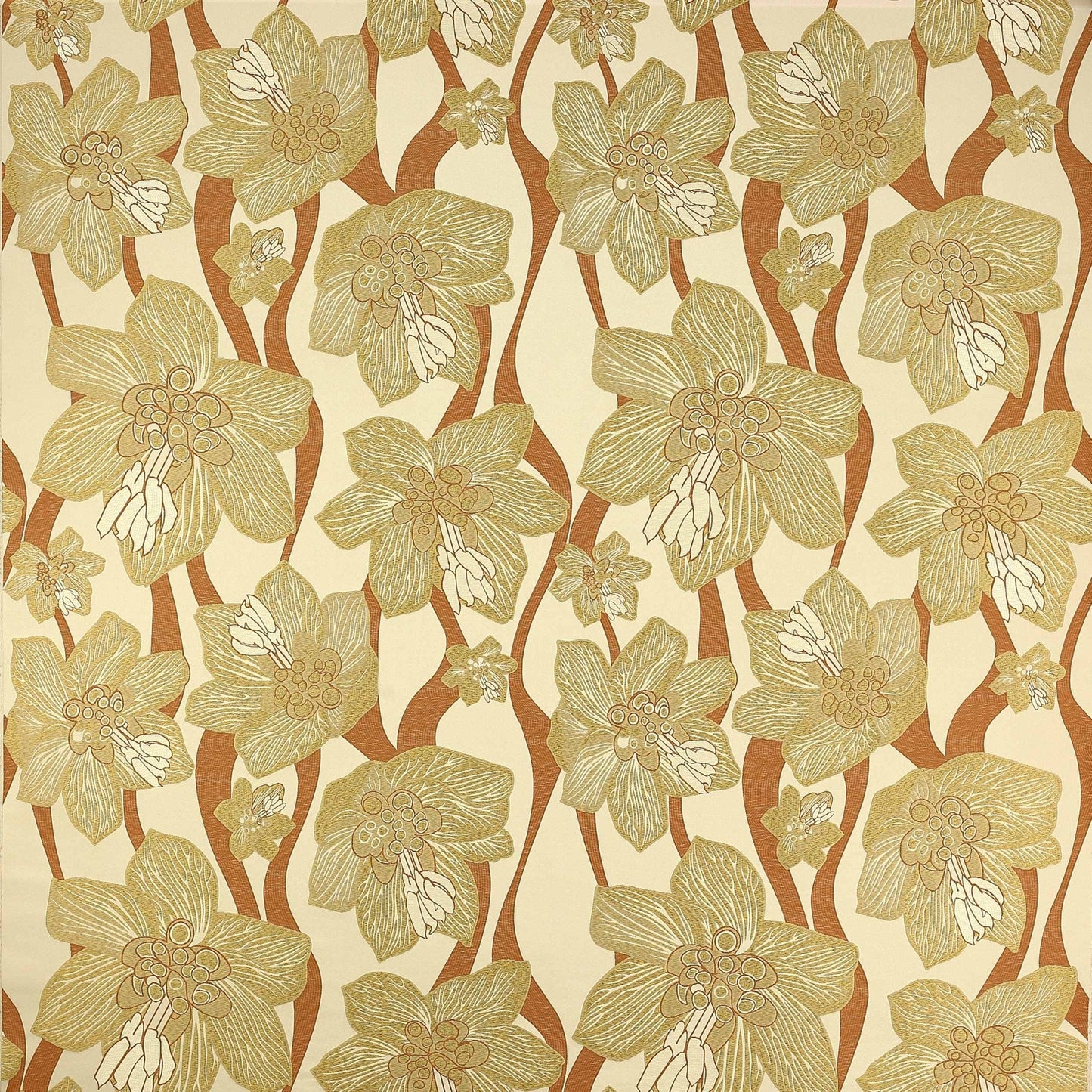 Breteuil Fabric - Miel - Manuel Canovas - M4057-02 - Premier Wallcovering
