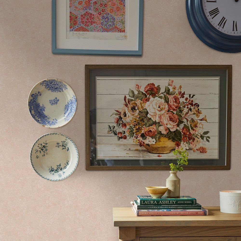 Brindley Wallpaper - Plaster Pink - Laura Ashley - 122755 - Premier Wallcovering