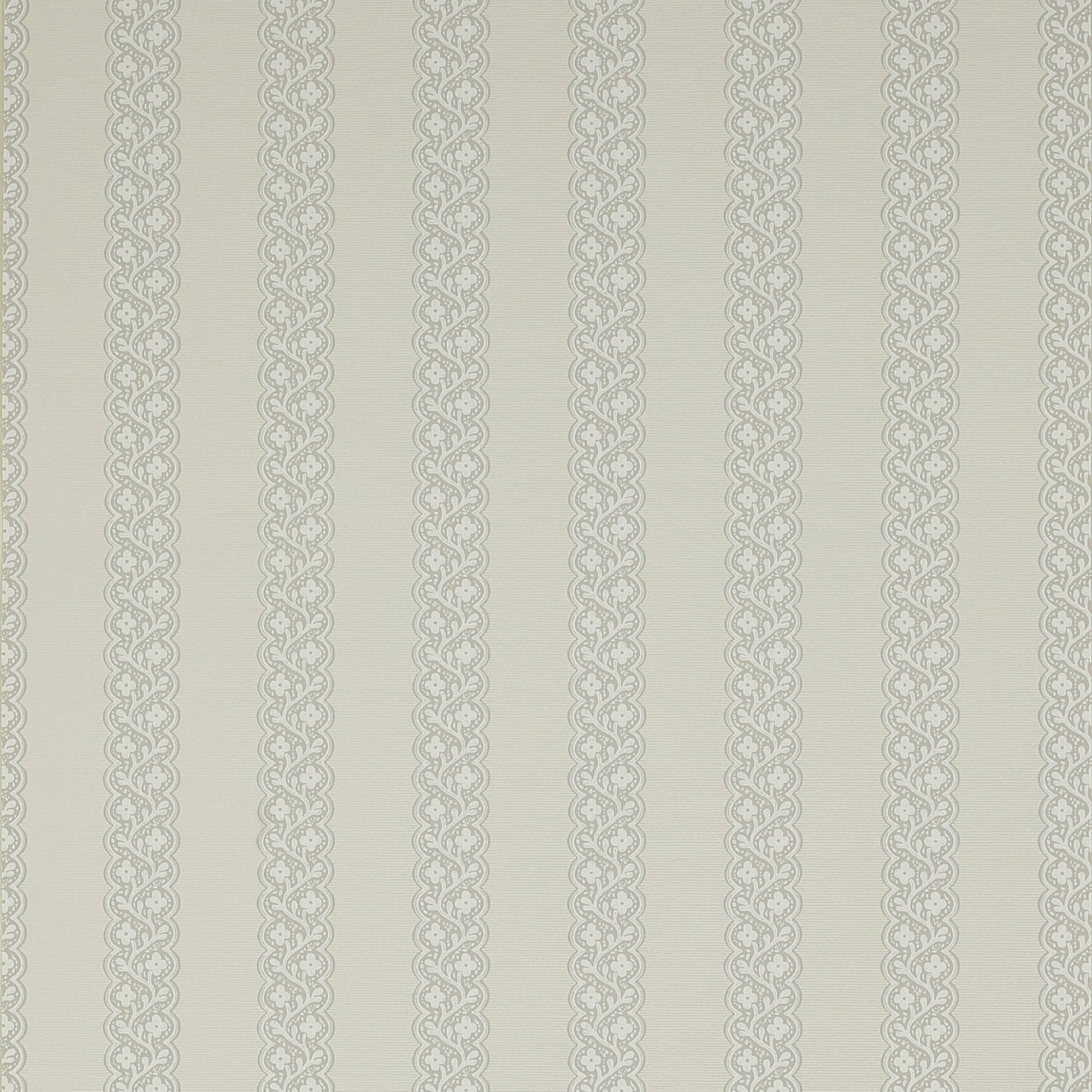 Britta Wallpaper - Silver - Colefax & Fowler - 07185 - 01 - Premier Wallcovering