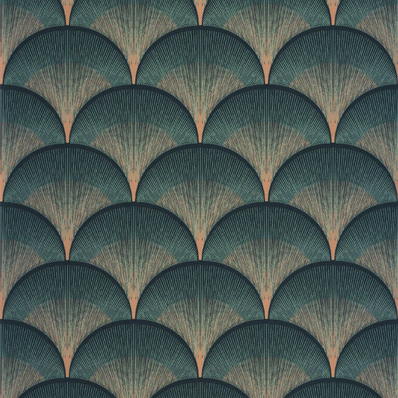 Broadway Twenties Wallpaper - Vert Canopee - Casadeco - 88667555 - Premier Wallcovering